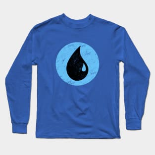 Mana Blue Magic The Gathering Long Sleeve T-Shirt